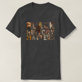 Svart historik matchar BHM T-Shirt