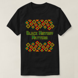Svart historik matchar BHM T-Shirt