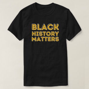 Svart historik matchar BHM T-Shirt