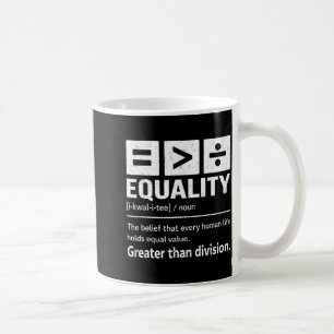 Svart historik melanin Jämlikhet är större än spli Kaffemugg