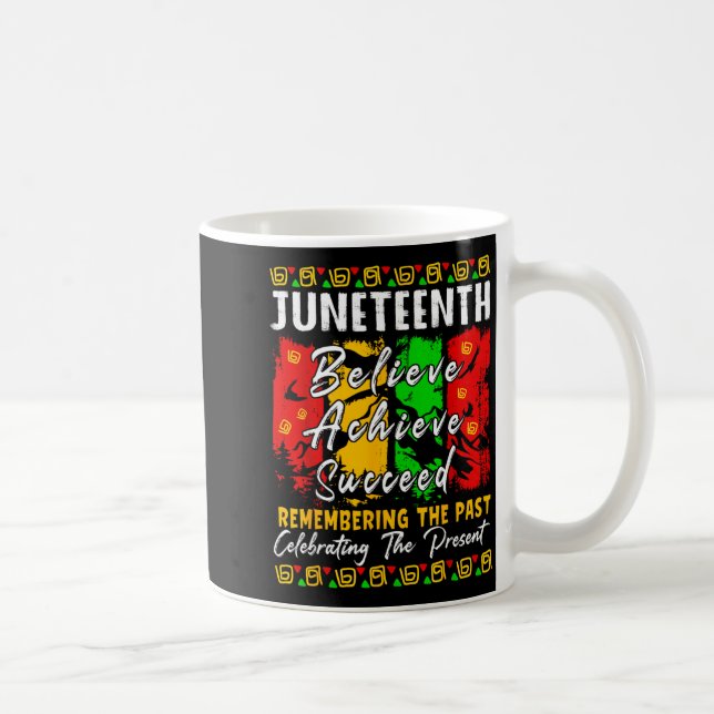 Svart historik melanin Juneteenth är självständigh Kaffemugg (Höger)