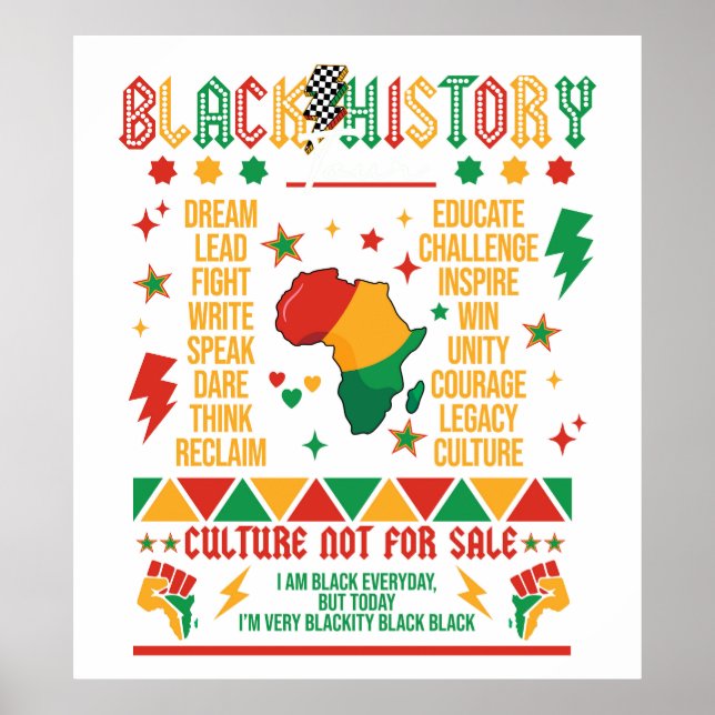 Svart historik poster (Framsidan)