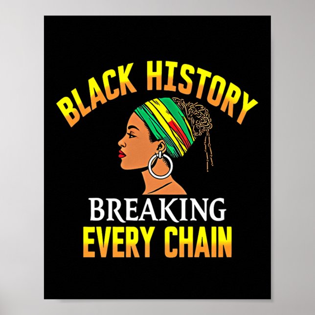 Svart historik som bringar varje kedja Svart histo Poster (Framsidan)