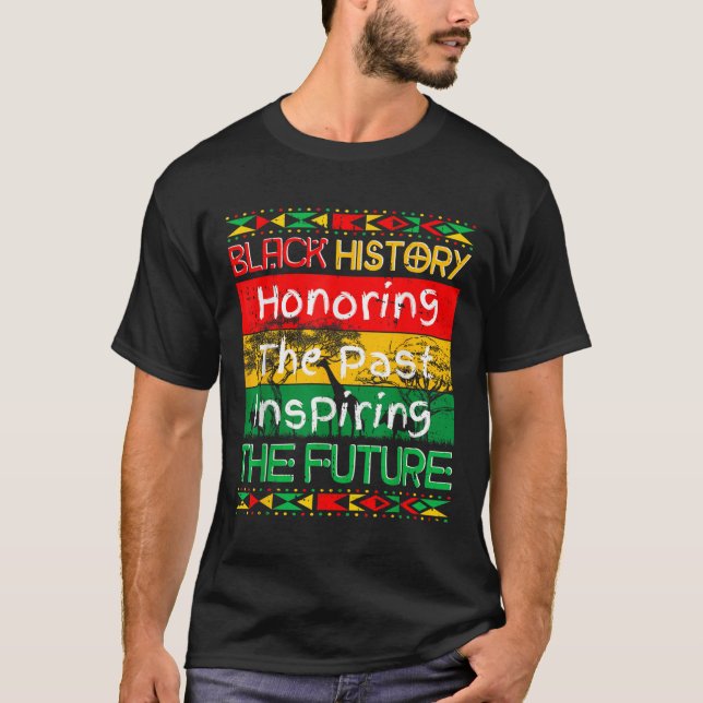 Svart historik som bringar varje kedja Svart histo T Shirt (Framsida)