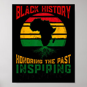 Svart historik som hedrar tidigare inspiration til poster