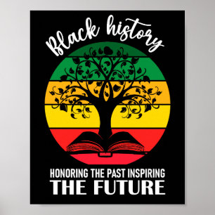 Svart historik som hedrar tidigare inspirerade fra poster