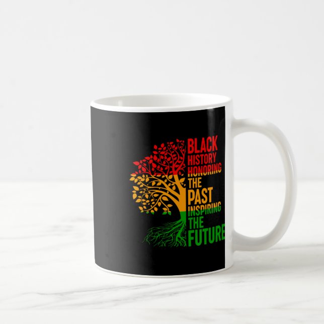 Svart historik som hedrar tidigare inspirerande fr kaffemugg (Höger)
