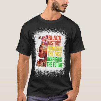 Svart historik som hedrar tidigare inspirerande fr t shirt