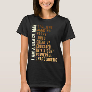 Svart historik som hedrar tidigare inspirerande fr t shirt