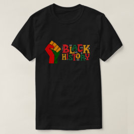 Svart historik - upphöjt Fist Empowerment Manar T- T Shirt