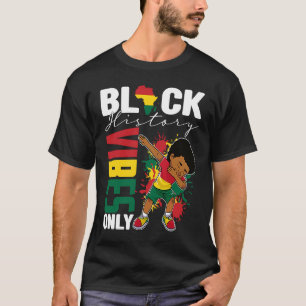 Svart historik Vibes Endast BHM BLM Little Dabbing T Shirt