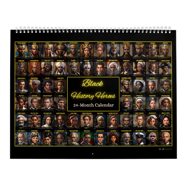 Svart historikhjältar: En 24-månaders kalender (Omslag)