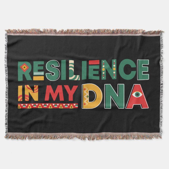 Svart historikkulturarv Tassel Cotton Thrid Blanke Filt (Framsidan)