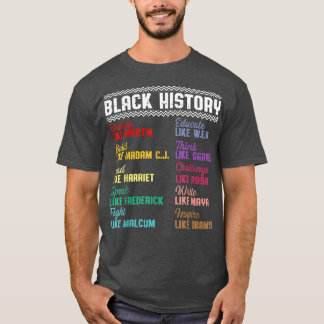 Svart historikledare i svart historik månad Pr T Shirt