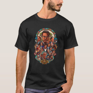 Svart historikledare Samlar inspirationell Afrika T Shirt