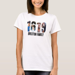 Svart historikmånad 1691 Personlig Foto Ram T Shirt