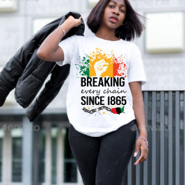Svart historikmånad 1865 t shirt