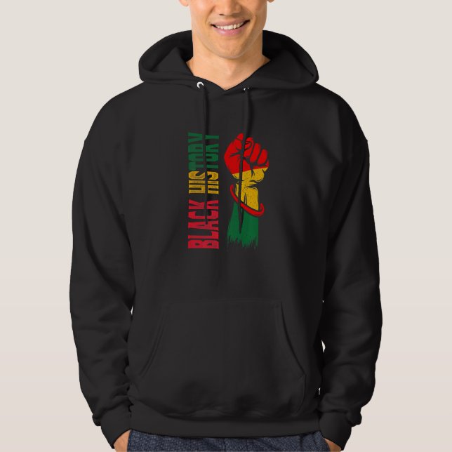 Svart historikmånad 2022 Bhm African American Powe Hoodie (Framsida)