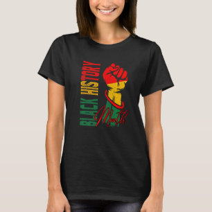 Svart historikmånad 2022 Bhm Melanin African Ameri T Shirt