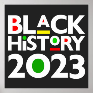 Svart historikmånad 2023 Melanin Sista Bruh Kärlek Poster
