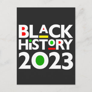 Svart historikmånad 2023 Melanin Sista Bruh Kärlek Vykort