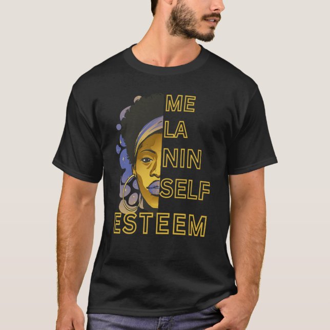Svart historikmånad 2023 stärker ditt melanin Se T Shirt (Framsida)