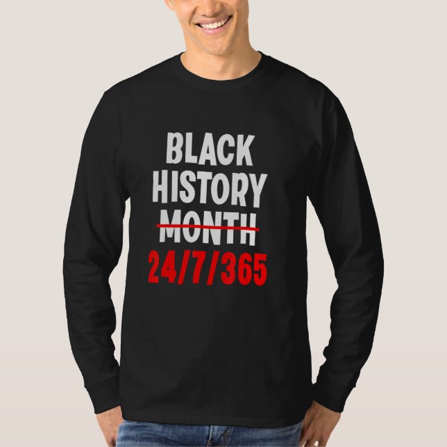 Svart historikmånad 247365 4 t shirt (Framsida)