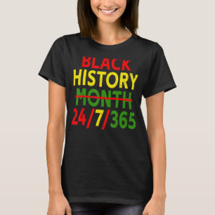 Svart historikmånad 247365 Afrika Karta Melanin 20 T Shirt