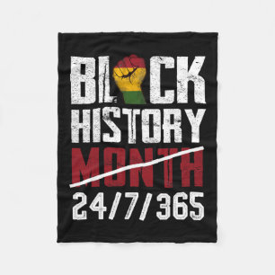Svart historikmånad 247365 gåvor afrikansk amerika fleecefilt