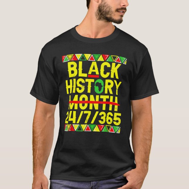 Svart historikmånad 247365 Gift Pride African Amer T Shirt (Framsida)