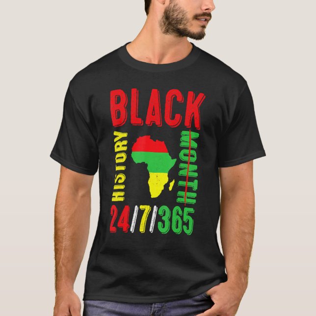 Svart historikmånad 247365 Gift Pride African Amer T Shirt (Framsida)