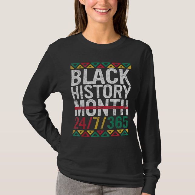 Svart historikmånad 247365 Gift Pride African Amer T Shirt (Framsida)
