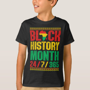 Svart historikmånad 247365 Leverans Afrika För man T Shirt
