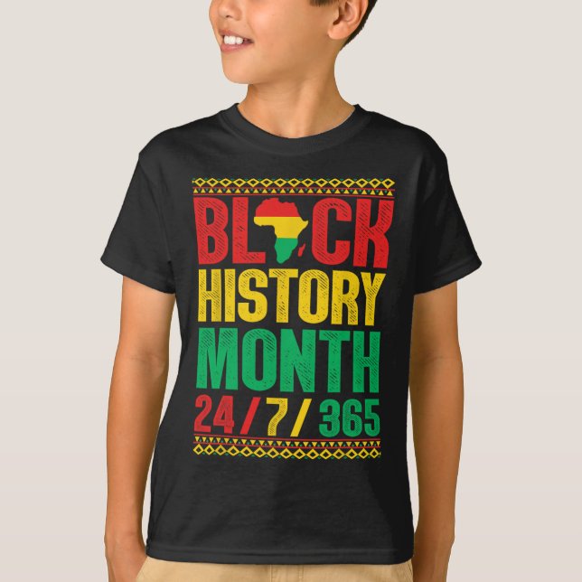 Svart historikmånad 247365 Leverans Afrika För man T Shirt (Framsida)