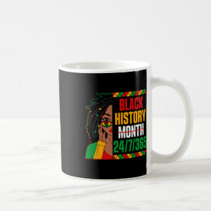 Svart historikmånad 247365 Loc'd Girl Melanin Blac Kaffemugg