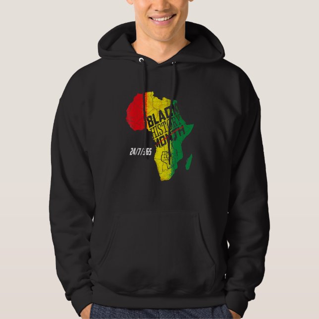 Svart historikmånad 247365 Melanin 2022 Hoodie (Framsida)
