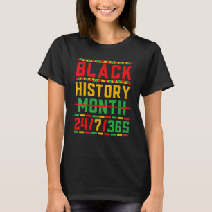 Svart historikmånad 247365 Melanin Pride African A T Shirt