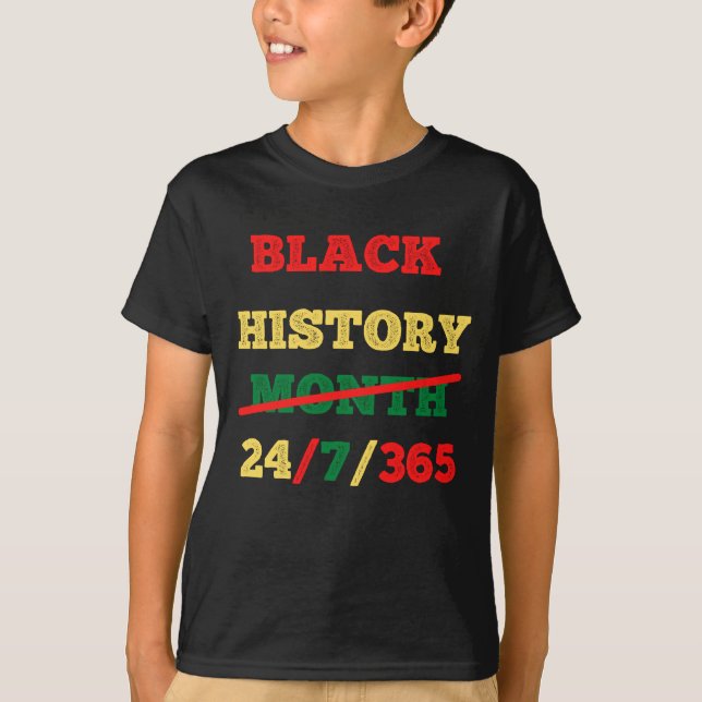 Svart historikmånad 24/7/365 - SVART HISTORIA T Shirt (Framsida)