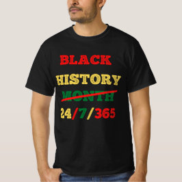 Svart historikmånad 24/7/365 - SVART HISTORIA T Shirt