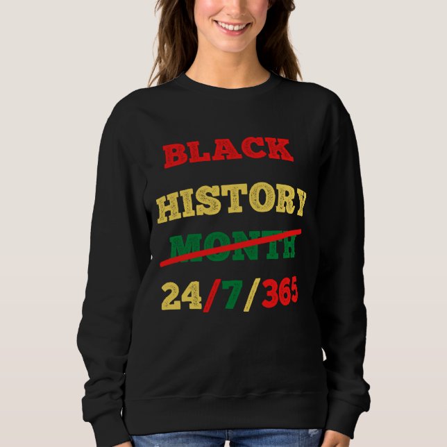 Svart historikmånad 24/7/365 - SVART HISTORIA T Shirt (Framsida)