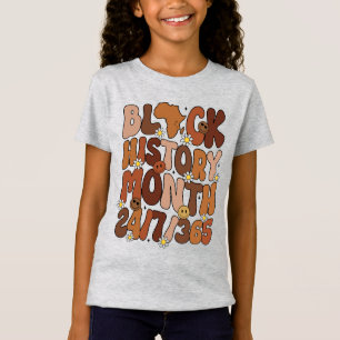 Svart historikmånad 24/7/365 t shirt