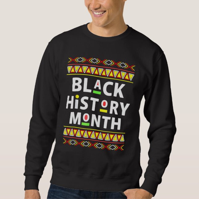 Svart historikmånad 24 7 Bhm Afrikanskt Pride Mana Lång Ärmad Tröja (Framsida)
