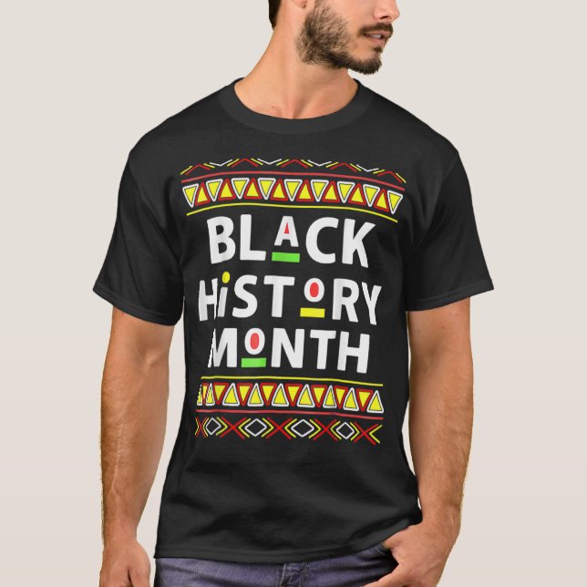 Svart historikmånad 24 7 BHM Afrikas Pride Manar W T Shirt (Framsida)