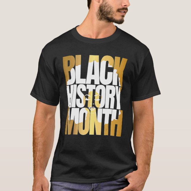 Svart historikmånad 24 7 BHM Afrikas Pride Manar W T Shirt (Framsida)