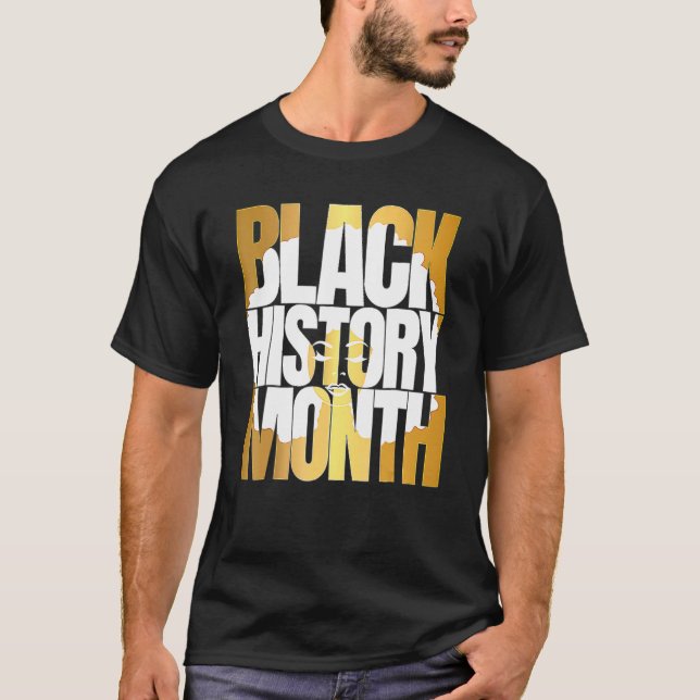 Svart historikmånad 24 7 BHM Afrikas Pride Manar W T Shirt (Framsida)