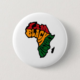 Svart historikmånad, Afrika Karta Kente Trasa Knapp