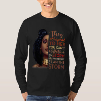 Svart historikmånad - afrikansk kvinna Afro jag är T Shirt
