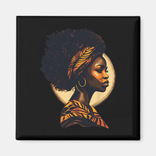 Svart historikmånad - afrikansk kvinna magnet