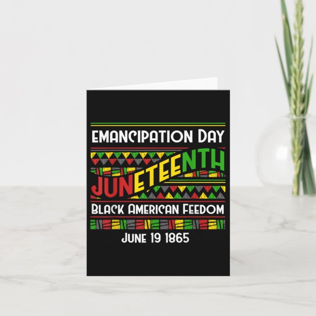 Svart historikmånad Afrikas Pride Oberoende efter Kort (Framsida)