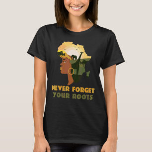 Svart historikmånad Afro American African Women T Shirt